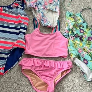 Girls Swimsuit Lot of 3 One Piece Gap, Crew Cuts, Joe Boxer